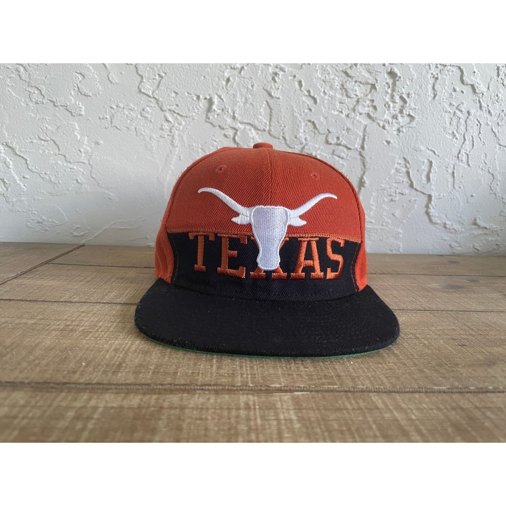 Mitchell & Ness Texas Longhorns Snapback Hat Orange Black Boys OSFM Cap
